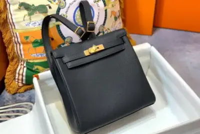 Hermes Kelly Ado Bag Black