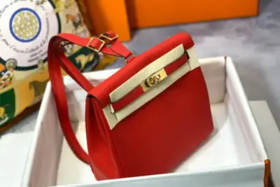 Hermes Kelly Ado Bag Red
