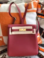 Hermes Kelly Ado Bag Red M1