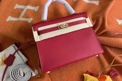 Hermes Kelly Epsom 25cm Bag Red