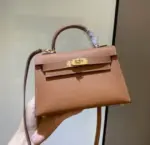 Hermes Kelly Mini 19cm Bag Beige