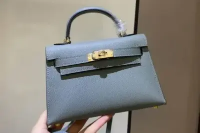Hermes Kelly Mini 19cm Bag Lite BIue