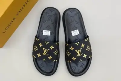LV Monogram Slipper Black