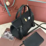 Loro Piana Loom Bag in Glossy Black - Image 3