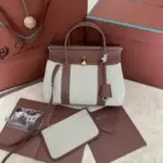 Loro Piana Loom Bag in Brown & Grey
