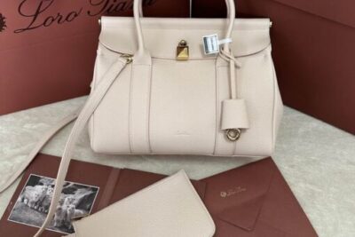 Loro Piana Loom Bag in White