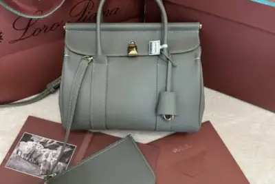 Loro Piana Loom Bag Light Grey