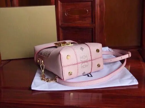 MCM Mini Soft Berlin Crossbody Bag Pink - Image 2