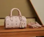 MCM Ella Boston Bag Visetos Soft Pink