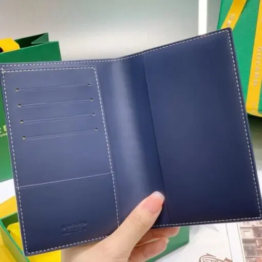 Goyard Saint Pierre Card Holder Wallet Dark Blue - Image 2