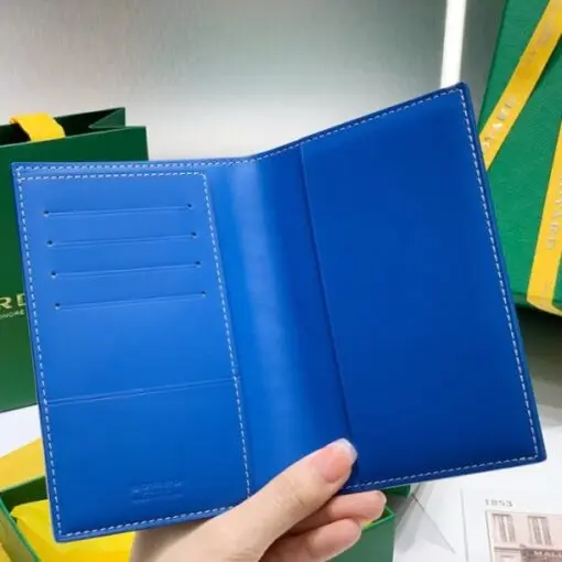 Goyard Saint Pierre Card Holder Wallet Blue - Image 2