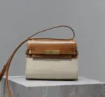 YSL Manhattan Mini Bag Brown & Grey