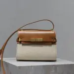 YSL Manhattan Mini Bag Brown & Grey