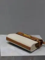 YSL Manhattan Mini Bag Brown & Grey - Image 2