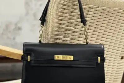 YSL Manhattan Baguette Bag Glossy Black