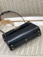 YSL Manhattan Baguette Bag Glossy Black - Image 3