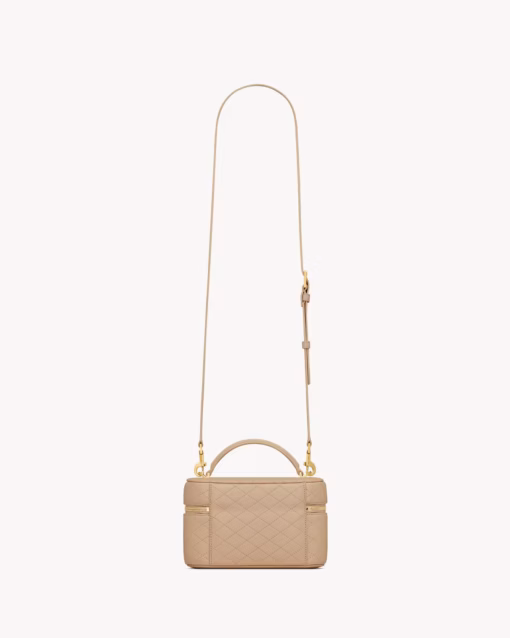 YSL Gaby Vanity Bag Lambskin Beige Quilted Leather - Image 2