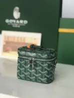 Goyard Muse Nano Vanity Bag Green Canvas - Image 2