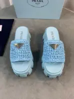 Prada Slipper Sky Blue - Image 2