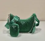 Prada Re-Edition 2005 Satin Shoulder Bag Green