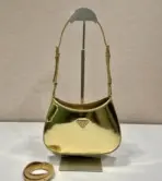 Prada Cleo Shoulder Bag Glossy Golden