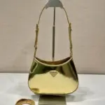 Prada Cleo Shoulder Bag Glossy Golden