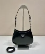 Prada Cleo Shoulder Bag Glossy Black