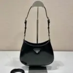 Prada Cleo Shoulder Bag Glossy Black