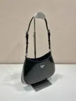 Prada Cleo Shoulder Bag Glossy Black - Image 2