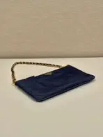 Prada Hobo Bag Navy Blue - Image 3