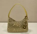 Prada Hobo Bag in Golden Stone