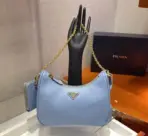 Prada Re-Edition 2005 Nylon shoulder Bag Lite Blue