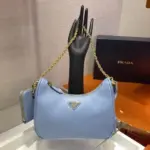 Prada Re-Edition 2005 Nylon shoulder Bag Lite Blue