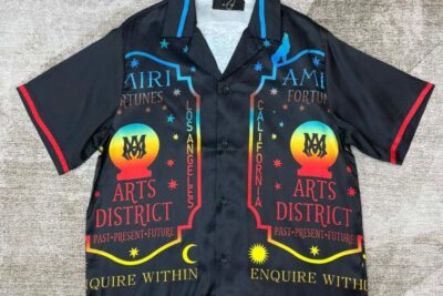 Amiri Fortune Bowling Shirt Black