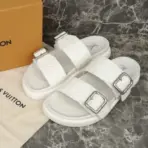 LV Venice Mule White