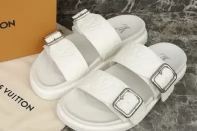 LV Venice Mule White