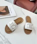 Celine Lympia Sandal White - Image 2
