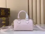 LV Nano Speedy Monogram Empreinte Shimmery Pearl Pink - Image 2