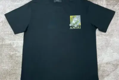 Amiri Graphic Print Cotton T-Shirt Black