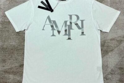 Amiri Staggered Chrome Tee Shirt White