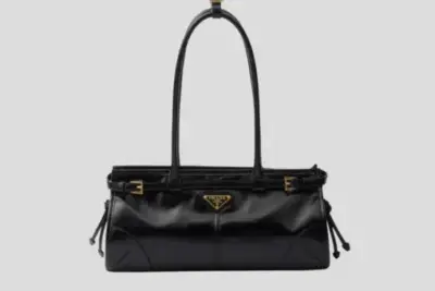 Bonnie Medium Leather Bag Black