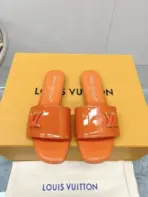 LV Slipper Sandal Shiny Orange - Image 2