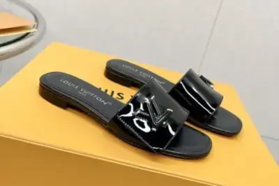 LV Slipper Sandal Black