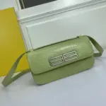 Balenciaga Gossip Shoulder Bag Lite green Crocodile