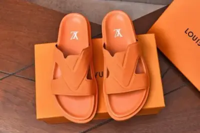 LV Leather Sandal Orange