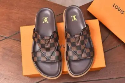 LV Leather Sandal Brown