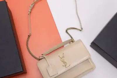 YSL Sunset Shoulder Bag Beige