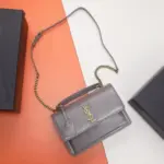YSL Sunset Shoulder Bag Sun Blue