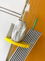 YSL Jamie Shopping Small Leather Shoulder Bag White - Image 3