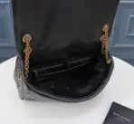 YSL Jamie Shoulder Bag 25cm Black - Image 3